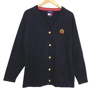 TOMMY HILFIGER Vintage Logo Patch Cardigan